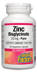 Zinc Bisglycinate 25mg, 120 Capsules