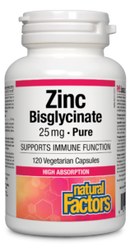 Zinc Bisglycinate 25mg, 120 Capsules