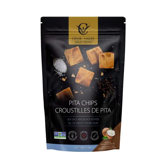 Sea Salt & Black Pepper Pita Chips, 180g