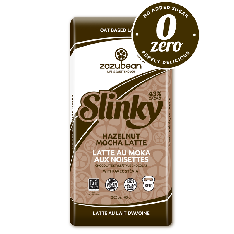 Slinky, Zero Hazelnut Mocha Latte Chocolate Bar, 80g