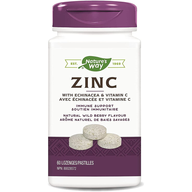 Zinc with Echinacea and Vitamin C, 60 Lozenges