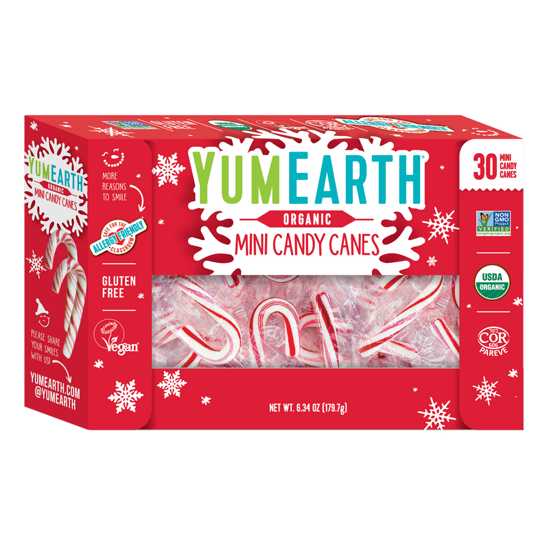 Organic Mini Candy Canes, 30 Pack