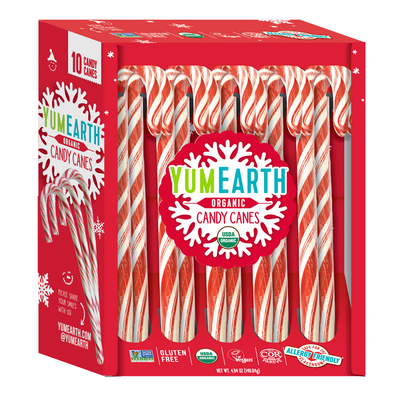 Organic Candy Canes, 10 Pack