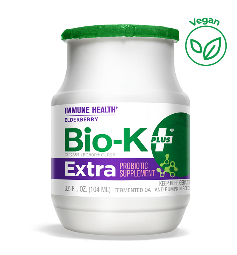 Extra Drinkable Elderberry Vegan Probiotic with Wellmune - 6 x 104ml