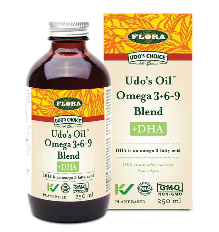 Udo's Oil Omega 3+6+9 Blend + DHA, 250mL