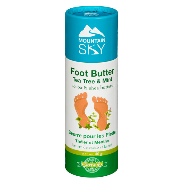 Foot Butter, Tea Tree & Mint, Eco Tube, 40g