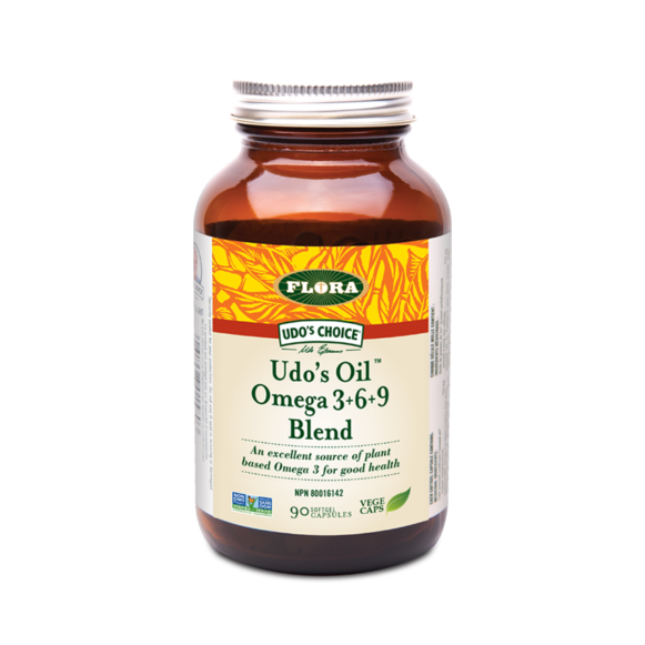 Udo's Oil Omega 3+6+9 Blend, 90 Capsules