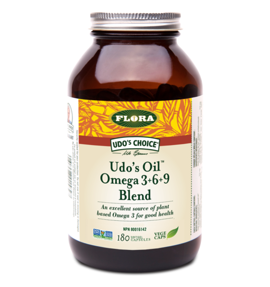 Udo's Oil Omega 3+6+9 Blend, 180 Capsules