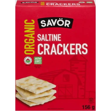 Organic Saltine Crackers, 156g