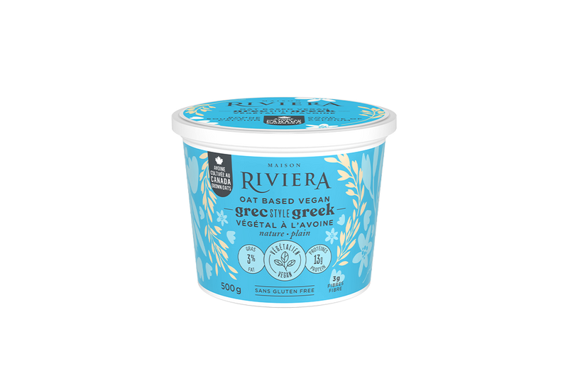 Greek Style Oat Yogurt, Plain, 500g