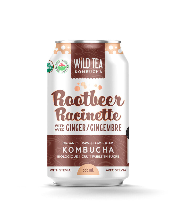 Root Beer with Ginger Kombucha, 355mL