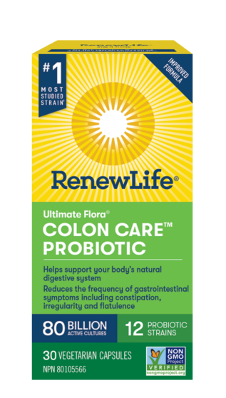 Ultimate Flora Colon Care Probiotic, 80 Billion 30 Capsules