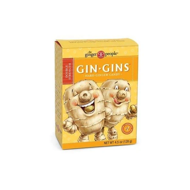 Double Strength Gin Gins Hard Ginger Candies, 128g