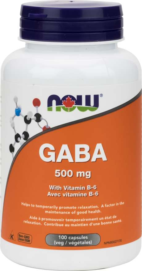 GABA 500mg with Vitamin B6, 200 Capsules