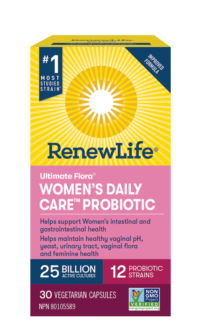 Ultimate Flora Women's Daily Care Probiotic, 25 Billion, 30 Capsules