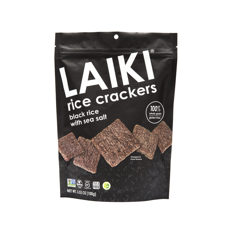 Black Rice with Sea Salt Crackers, 100g