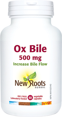 Ox Bile 500mg, 60 Capsules