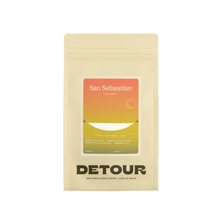 Decaf San Sebastian Colombia, Whole Bean 300g