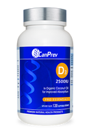 Vitamin D3 2500IU, 120 Softgels