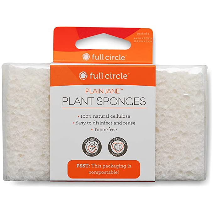 Plain Jane Plastic Free Plant Sponges, 3 Pack