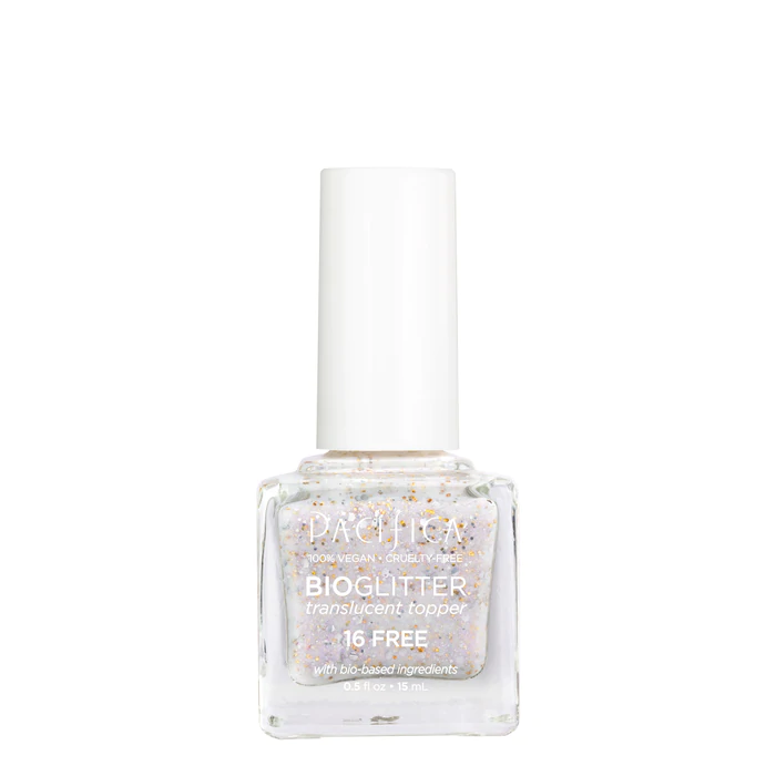 BioGlitter Translucent Topper Nail Polish, Celestial 15mL