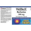 WellBetX Berberine 500mg, 120 Capsules