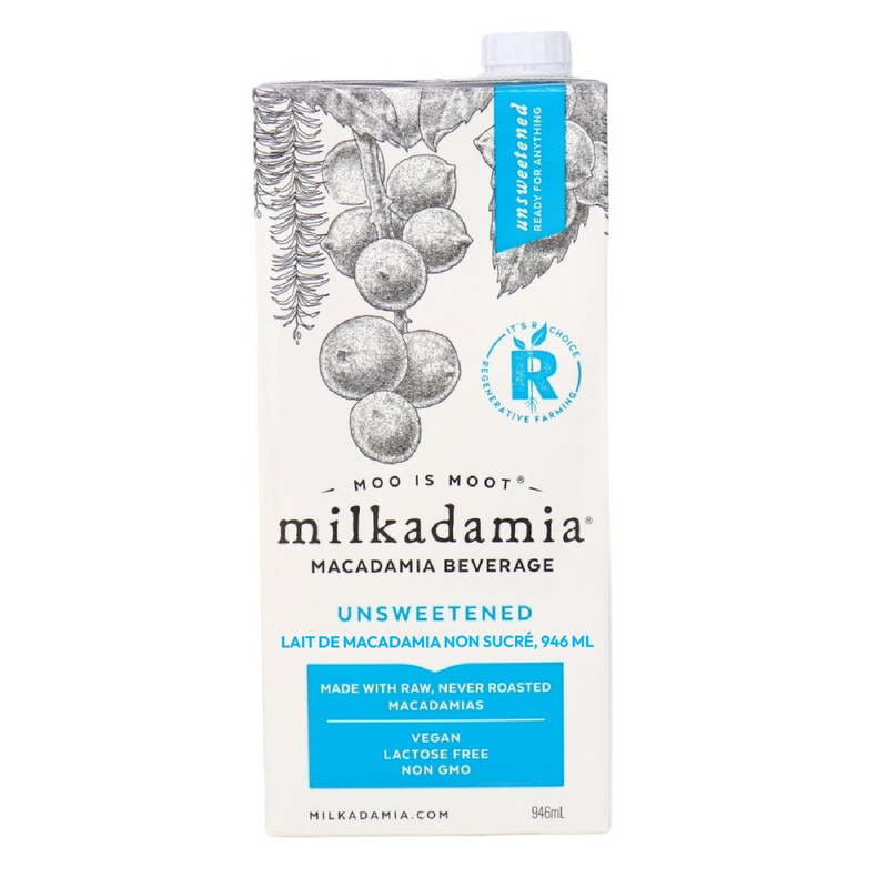 Unsweetened Macadamia Milk, 946mL