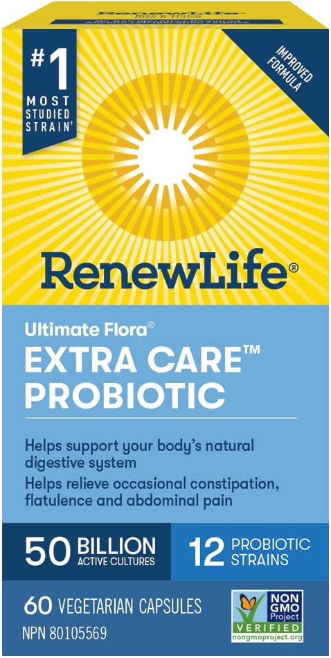 Ultimate Flora Extra Care Probiotic, 50 Billion 60 Capsules