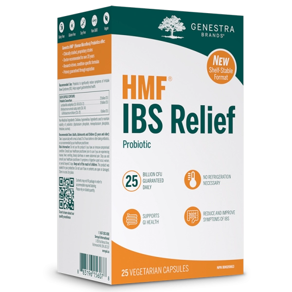 HMF IBS Relief Probiotic, Shelf Stable 25 Tablets