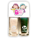 Kids Nail Polish BFF Duos, Evergreen & Pearl 2pk