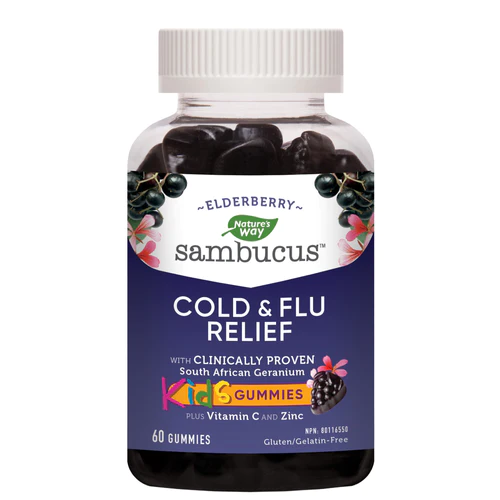 Sambucus Cold & Flu Relief, Kids 60 Gummies