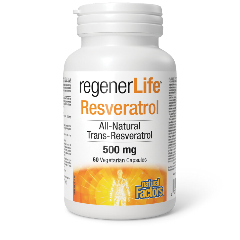 RegenerLife Resveratrol 500mg, 60 Capsules