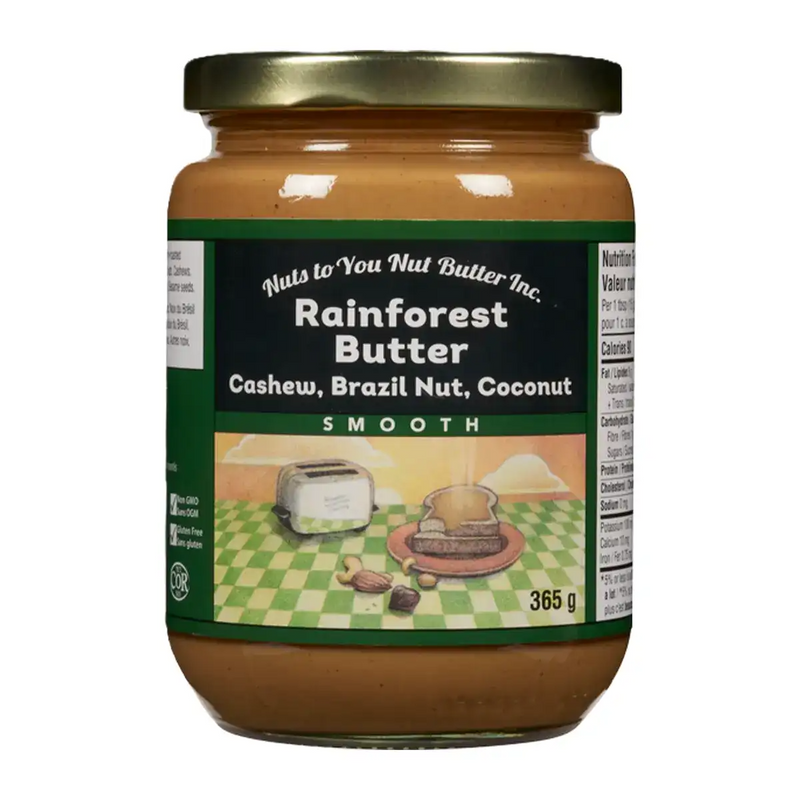 Rainforest Nut Butter, Smooth 365g