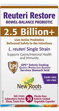 Reuteri Restore 2.5 Billion+, 30 Capsules