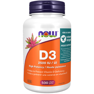 Vitamin D3, 2500IU 500 Softgels