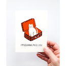 Greeting Card, Bon Voyage, "I'm Gonna Miss You"