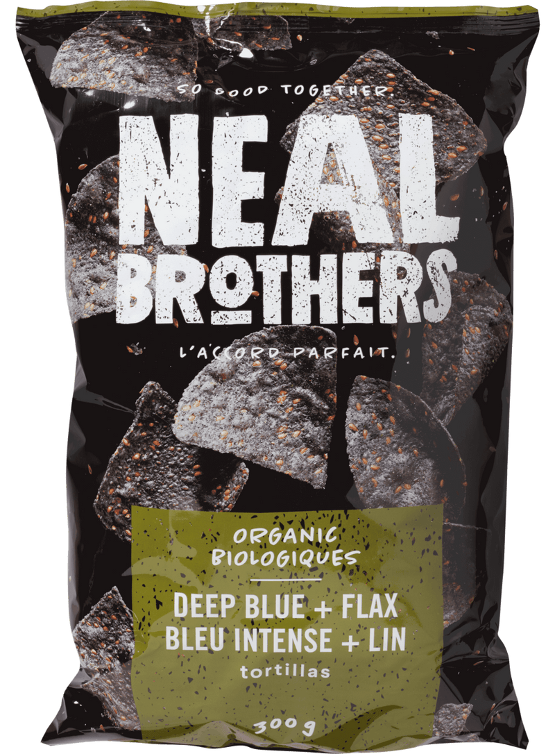 Deep Blue & Flax Tortilla Chips, 300g