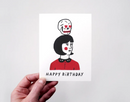 Greeting Card, Birthday, "Love Skull"
