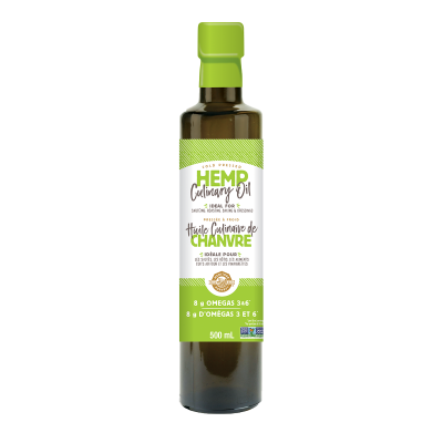 Cold Pressed Hemp Culinary Oil, 500mL