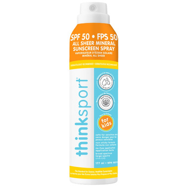 Thinksport Kids Spray Sunscreen SPF 50, 177mL