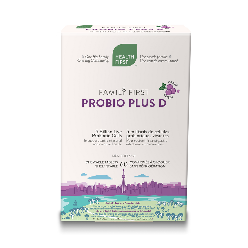 Family First Probio Plus D, 60 Chewable Tablets