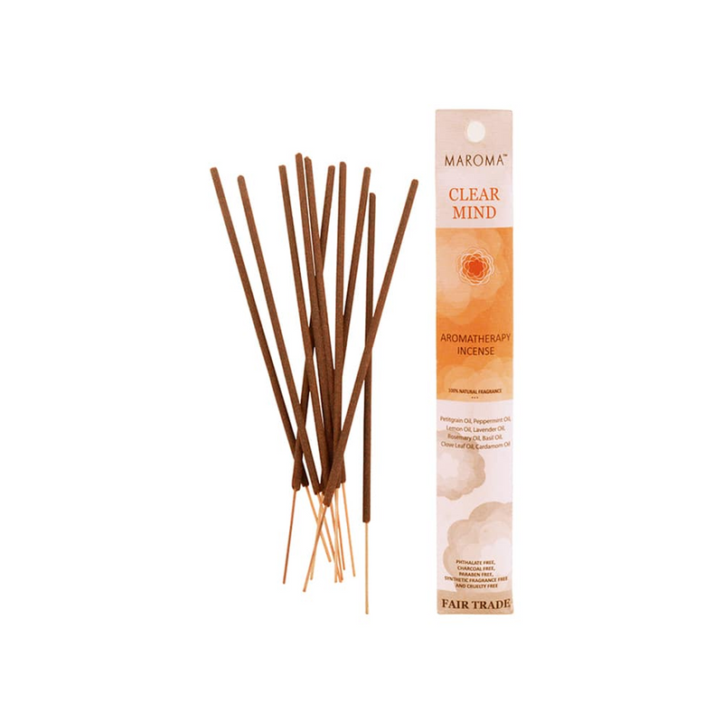 Clear Mind Aromatherapy Incense, 10 Pieces