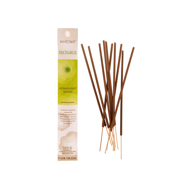 Recharge Aromatherapy Incense, 10 Pieces