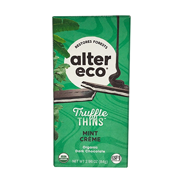 Truffle Thins Chocolate Bar, Mint Creme 84g