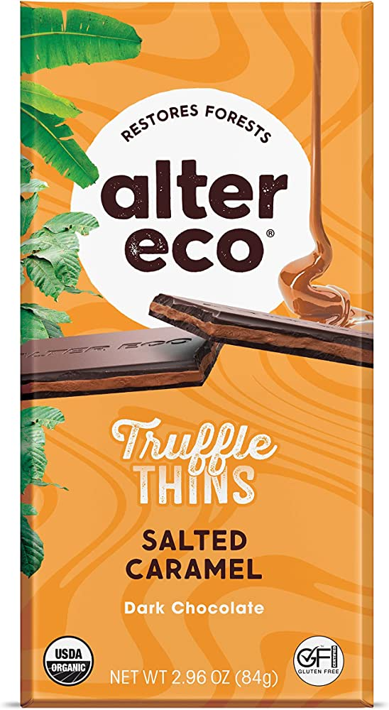 Truffle Thins Chocolate Bars, Salted Caramel 84g