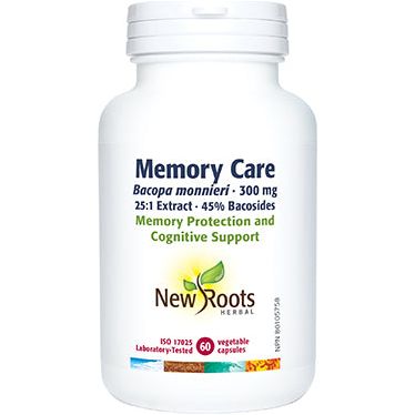 Memory Care Bacopa monnieri 300mg, 60 Capsules