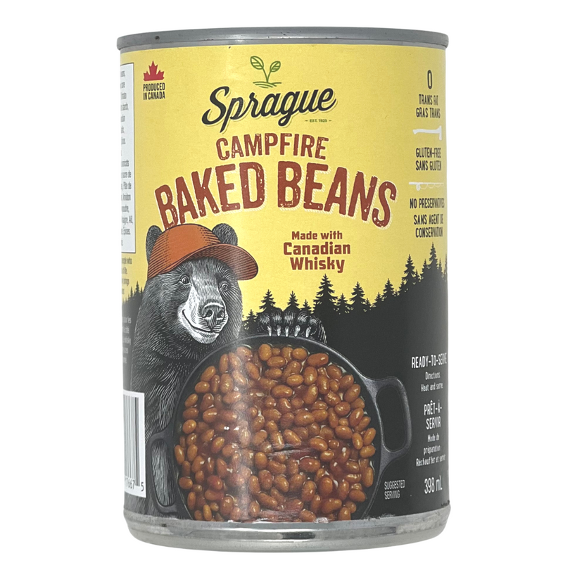 Campfire Baked Beans with Canadian Whisky, 398mL