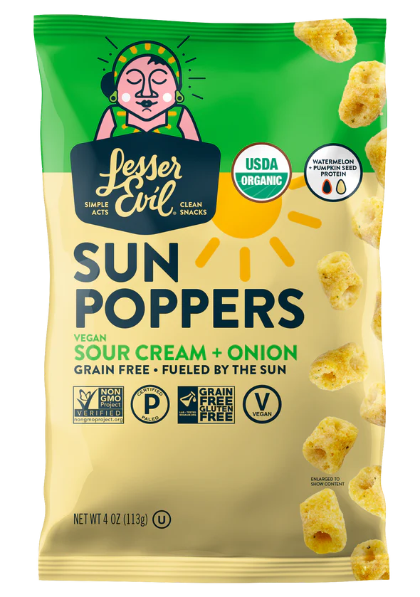 Sun Poppers, Sour Cream & Onion 113g