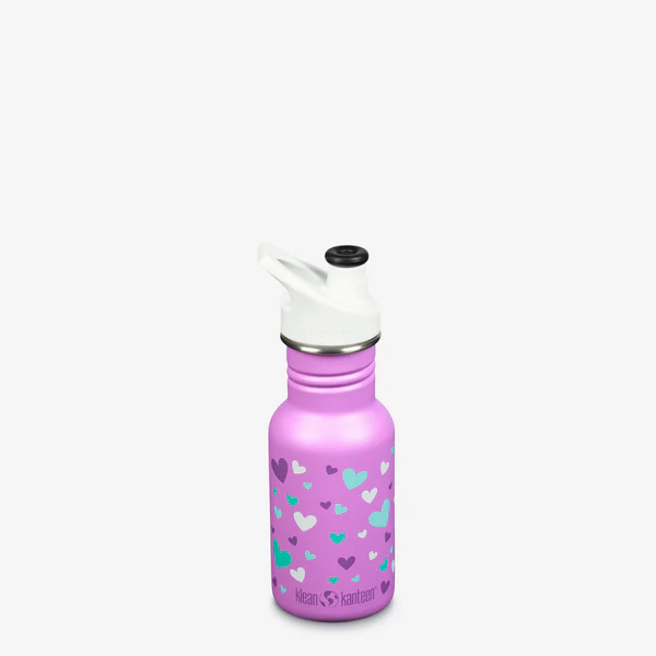 Kids Classic 355mL with Sport cap, Orchid Hearts