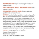 Memory with Saffron & Gingko Biloba, 60 Capsules